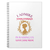 mutige Mutter Notizblock (Vorderseite)