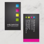 Mutige Nagel-Künstler-Visitenkarte-Schablone Visitenkarte (Vorne/Hinten)