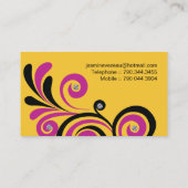 Mutige Nagel-Techniker-Visitenkarten Visitenkarte (Rückseite)