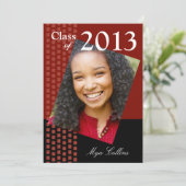 Mutige neue Klasse von Absolvent-Foto-Party 2013 Einladung (Stehend Vorderseite)