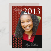 Mutige neue Klasse von Absolvent-Foto-Party 2013 Einladung (Vorne/Hinten)