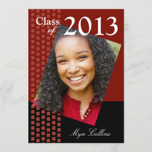 Mutige neue Klasse von Absolvent-Foto-Party 2013 Einladung