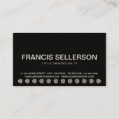 mutige ÖLWECHSEL-Kundenloyalitätskarte Treuekarte (Rückseite)