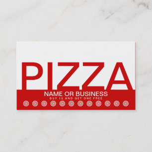 mutige PIZZA-Kunden-Loyalitätskarte Treuekarte