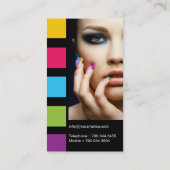 MUTIGE RETRO MASKENBILDNER-VISITENKARTE VISITENKARTE (Rückseite)