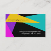 MUTIGE RETRO MASKENBILDNER-VISITENKARTE VISITENKARTE (Rückseite)