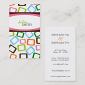 Mutige Retro Visitenkarten Visitenkarte (Vorne/Hinten)