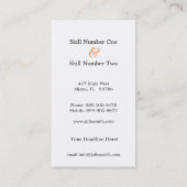 Mutige Retro Visitenkarten Visitenkarte (Rückseite)