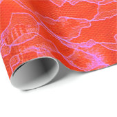 Mutige rosa Seide Geschenkpapier (Rolleneckpunkt)