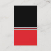 Mutige rote u. schwarze visitenkarte (Rückseite)