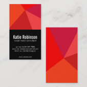 Mutige rote und schwarze unbedeutende Visitenkarte (Vorne/Hinten)