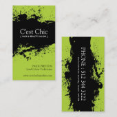 Mutige Salon-Visitenkarten Visitenkarte (Vorne/Hinten)