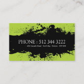 Mutige Salon-Visitenkarten Visitenkarte (Rückseite)