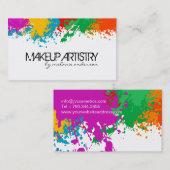 MUTIGE SCHMUTZ-MASKENBILDNER-VISITENKARTE VISITENKARTE (Vorne/Hinten)