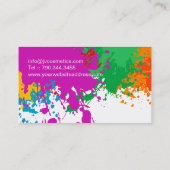 MUTIGE SCHMUTZ-MASKENBILDNER-VISITENKARTE VISITENKARTE (Rückseite)