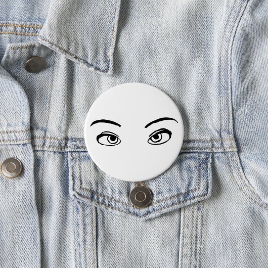 mutige Schwarz-Weiß-Illustration Button