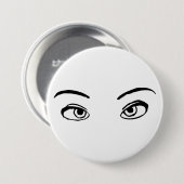 mutige Schwarz-Weiß-Illustration Button (Vorne & Hinten)