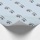 mutige Schwarz-Weiß-Illustration Geschenkpapier (Ecke)