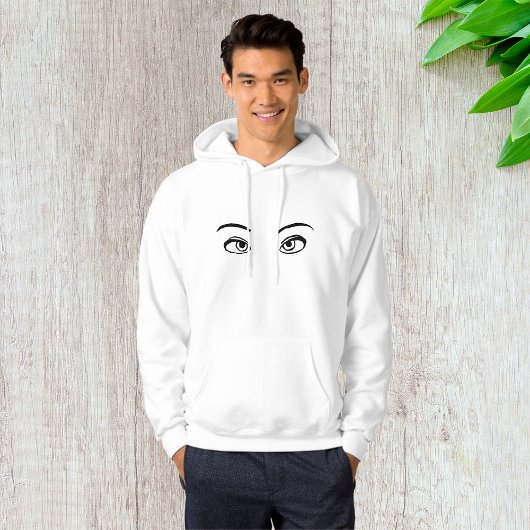 mutige Schwarz-Weiß-Illustration Hoodie