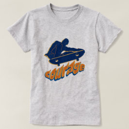 Mutige Skateboarder T-Shirt