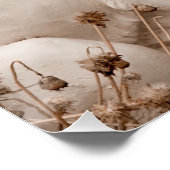 Mutige Statue aus weißem Stein Poster (Ecke)