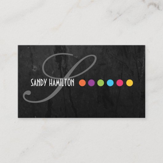 Mutige stilvolle Visitenkarte (Vorderseite)