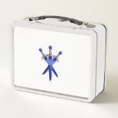Mutige Stimmung Kinder Metall Lunchbox (Rückseite)