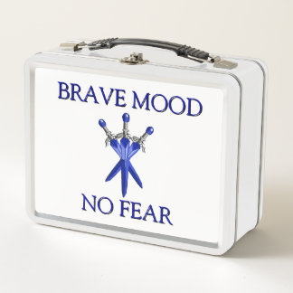 Mutige Stimmung Kinder Metall Lunchbox