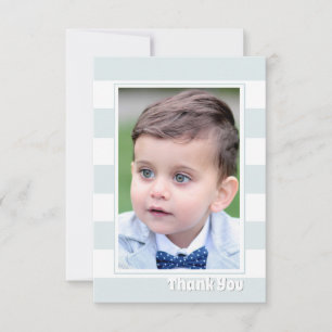 Mutige Streifen danken Ihnen Foto-Karte Dankeskarte