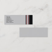Mutige Streifen Mini Visitenkarte (Vorne/Hinten)