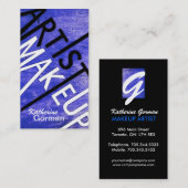 Mutige strukturierte Maskenbildner-Visitenkarten Visitenkarte (Vorne/Hinten)