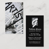 Mutige strukturierte Maskenbildner-Visitenkarten Visitenkarte (Vorne/Hinten)