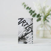 Mutige strukturierte Maskenbildner-Visitenkarten Visitenkarte (Stehend Vorderseite)