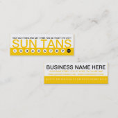 mutige SUN TANS Kundenbindung Treuekarte (Vorne/Hinten)