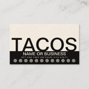 mutige TACOS-Kunden-Loyalitätskarte Treuekarte