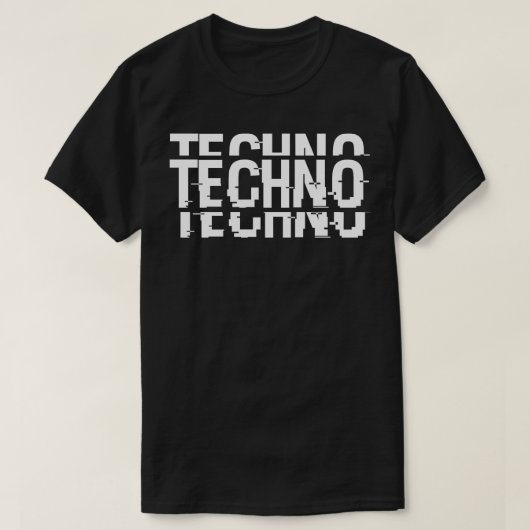 mutige Techno T-Shirt (Design vorne)