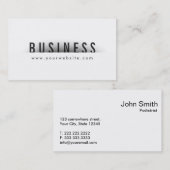 Mutige Titel-Minimalismus-Fußarzt-Visitenkarte Visitenkarte (Vorne/Hinten)