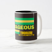 Mutige togoische Schülerinnen und Schüler Tasse (VorderseiteRechts)