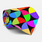 Mutige und helle bunte Krawatte (Gerollt)