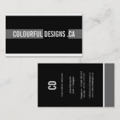Mutige und moderne Visitenkarten Visitenkarte (Vorne/Hinten)