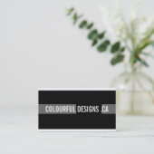 Mutige und moderne Visitenkarten Visitenkarte (Stehend Vorderseite)