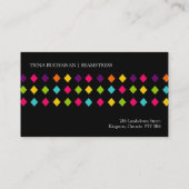 Mutige und vibrierende Visitenkarten Visitenkarte (Rückseite)