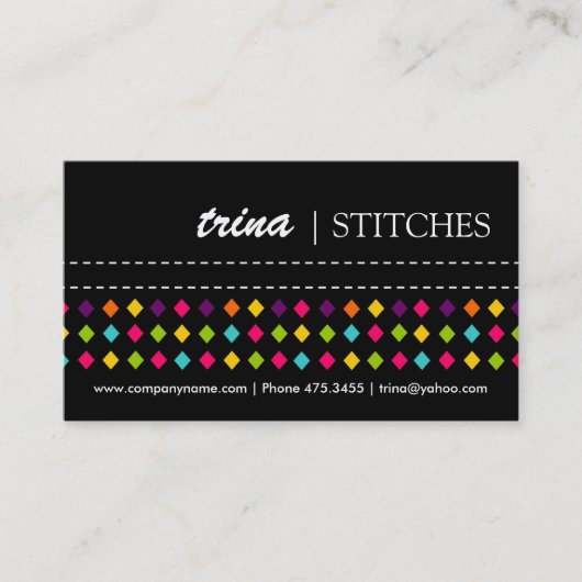 Mutige und vibrierende Visitenkarten Visitenkarte (Vorderseite)