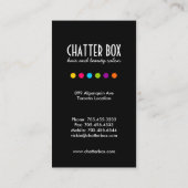 Mutige Visitenkarte (Rückseite)