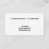 Mutige Visitenkarten Visitenkarte (Rückseite)