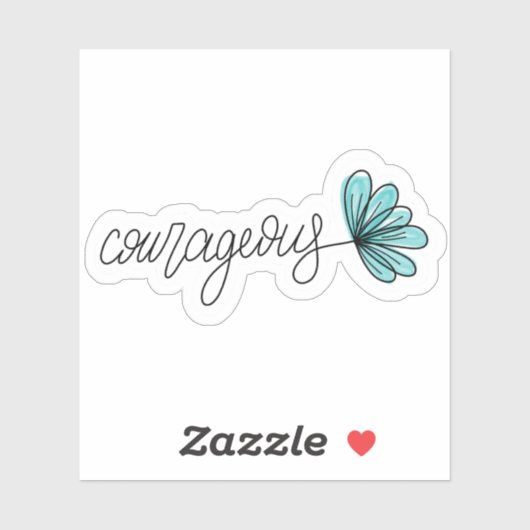 Mutige Word-Blume Notebook | Die Aufkleber (Blatt)