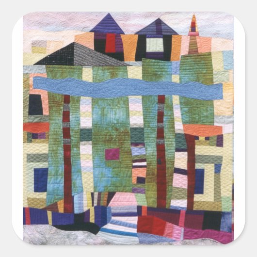 MUTIGEN QUADRATISCHER AUFKLEBER (Vorderseite)