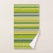 Mutiger Bambus färbt Monogramm Multi-Streifen Badhandtuch Set (Handtuch)