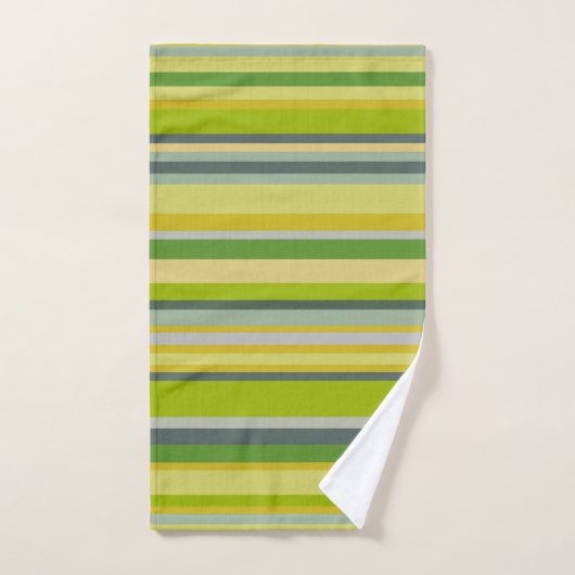 Mutiger Bambus färbt Monogramm Multi-Streifen Badhandtuch Set (Handtuch)