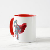 Mutiger Bär in Futurisrüstung. Tasse (Vorderseite Links)